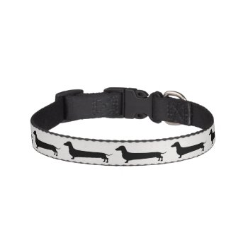 Dachshund Silhouette Small Dog Collar by Doxie_love at Zazzle
