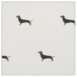 Dachshund Silhouette Tiled Fabric Custom Spacing 2