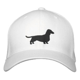 Dachshund Silhouette Wiener Dog Custom Doxie Embroidered Baseball Cap