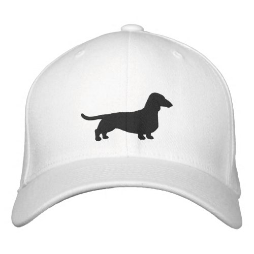 Dachshund Silhouette Wiener Dog Custom Doxie Embroidered Baseball Cap