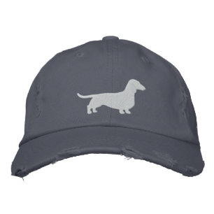 Dachshund Silhouette Wiener Dog Cute Pet Dachsie Embroidered Baseball Cap