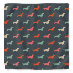 Dachshund Silhouettes Wiener Dog Lover's Bandana