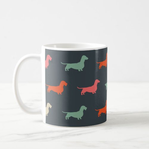 Dachshund Silhouettes Wiener Dog Lovers Coffee Mug
