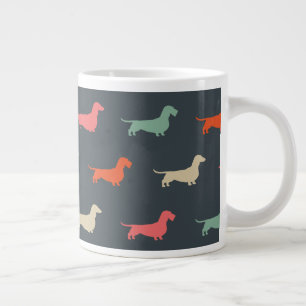 Dachshund Silhouettes Wiener Dog Lover's Giant Coffee Mug