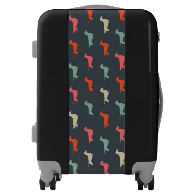 Dachshund Silhouettes Wiener Dog Lover's Luggage (Front)