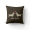 Dachshund Silhouettes with Heart Cute Dogs