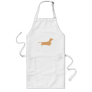 dachshund silo fawn and cream long apron