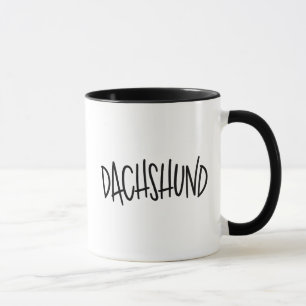 Dachshund Sleek, Striking, Chic & Edgy Minimalist Mug