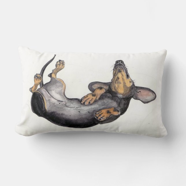 dachshund sleeping neck pillow (Front)