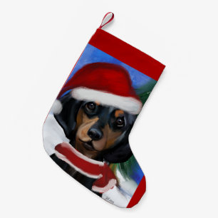 Dachshund  small christmas stocking