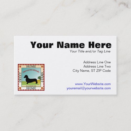 Dachshund [Smooth] Business Cards