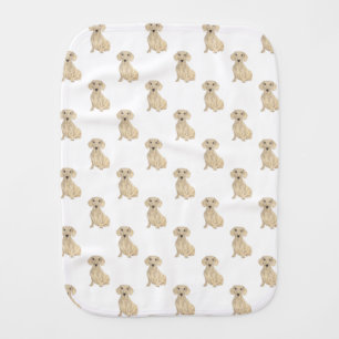 Dachshund (Smooth, Cream) Baby Burp Cloth