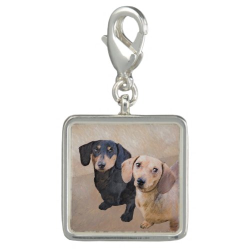 Dachshund Smooth Painting _ Original Dog Art Charm