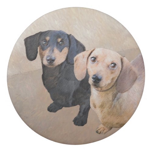 Dachshund Smooth Painting _ Original Dog Art Eraser