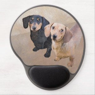 Dachshund (Smooth) Painting - Original Dog Art Gel Mouse Pad