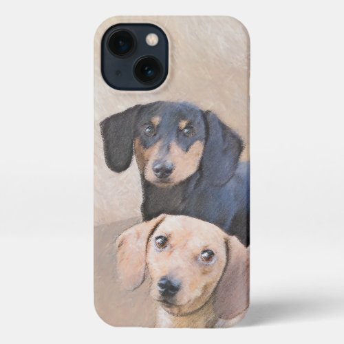 Dachshund Smooth Painting _ Original Dog Art iPhone 13 Case