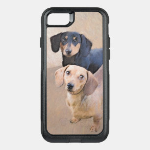 Dachshund (Smooth) Painting - Original Dog Art OtterBox Commuter iPhone SE/8/7 Case
