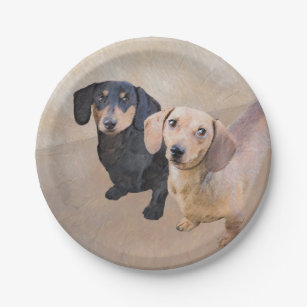 dachshund paper plates