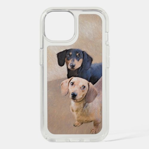 Dachshund Smooth Painting _ Original Dog Art iPhone 15 Case