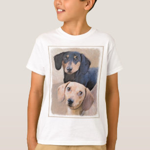 Dachshund (Smooth) Painting - Original Dog Art T-Shirt