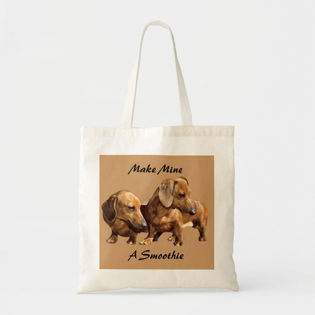 Dachshund Smoothie Tote Bag (Front)