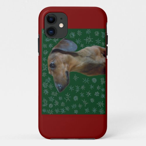 Dachshund Snow iPhone 11 Case