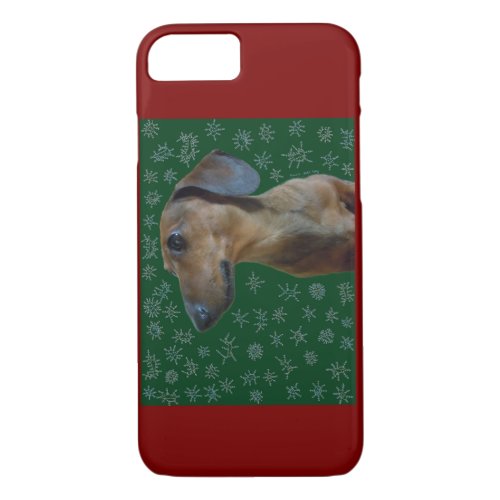 Dachshund Snow iPhone 87 Case