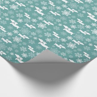 Dachshund Snowflakes Christmas Gift Wrap