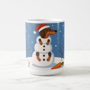 Dachshund Snowman  Coffee Mug