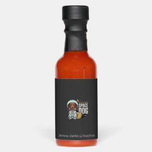 Dachshund Space Dog Astronaut Vector Hot Sauces