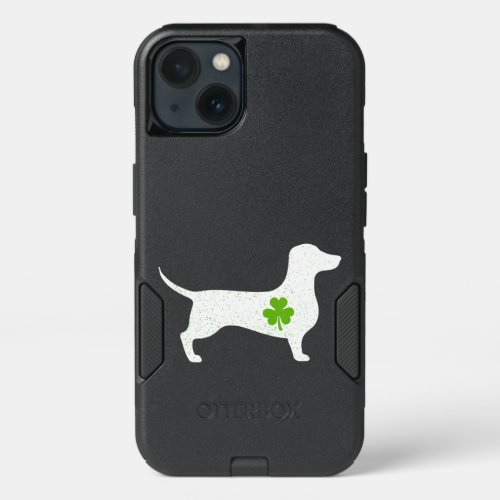 Dachshund St Patricks Day  Lucky Mama Mom Dog Gift iPhone 13 Case