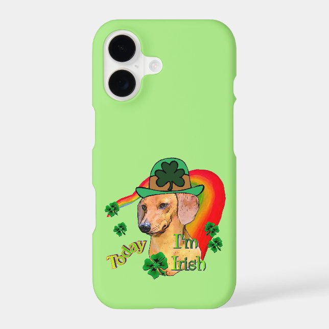 Dachshund St Patricks Iphone Case (Back)