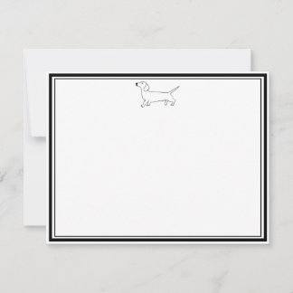Dachshund Stationery  Note Card