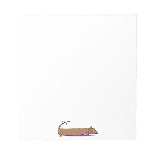 Dachshund stationery notepad (Front)