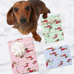 Dachshund Stealing Christmas Tree Lights Naughty Wrapping Paper Sheets<br><div class="desc">Hold on to your Santa hats, doxie enthusiasts! 🎅🌭 Imagine this mischievous scene: a naughty wiener dog on a mission to steal Christmas tree lights, creating chaos and cuteness all over your dachshund wrapping paper! 🎄🐾 Calling all doxie moms and dachshund dads – this wrapping paper is your ticket to...</div>