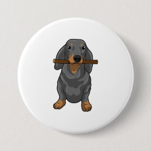 Dachshund Stick Button