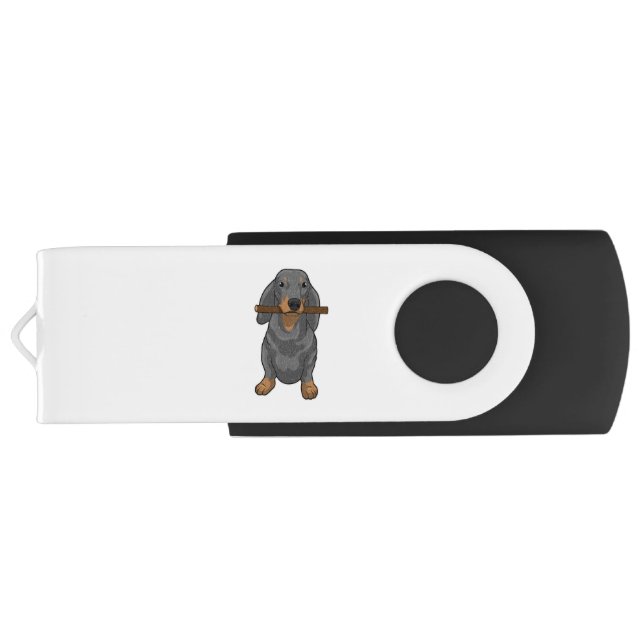 Dachshund Stick Flash Drive (Back)