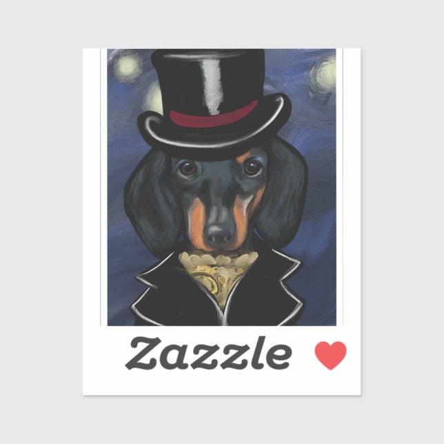 DACHSHUND     STICKER (Sheet)