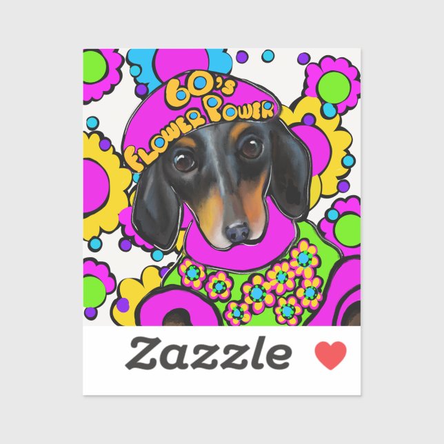 DACHSHUND  STICKER (Sheet)