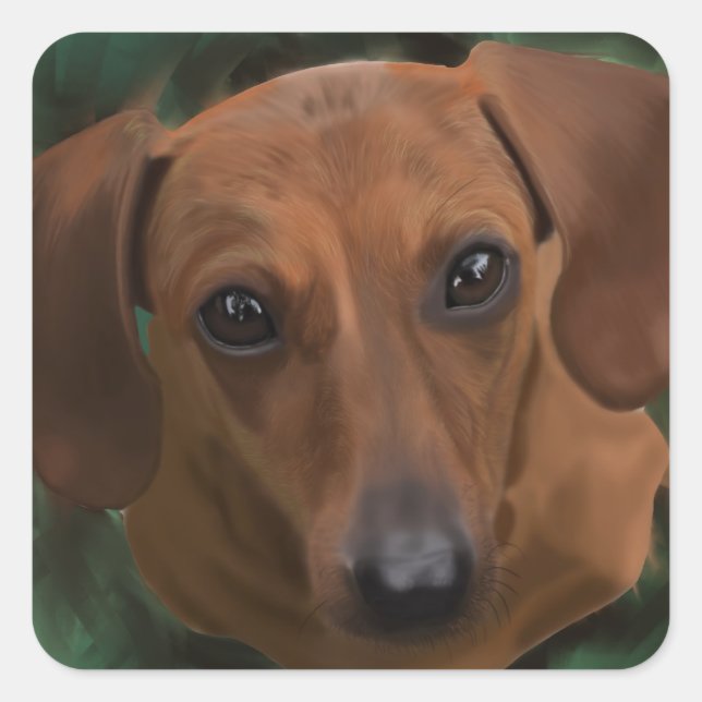 Dachshund  stickers (Front)