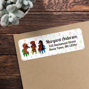 Dachshund String Trio music notes Label
