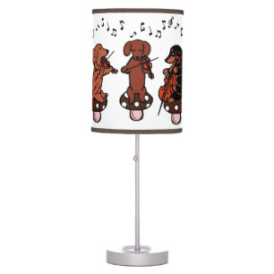 Dachshund String Trio Musicians Lamp
