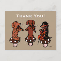 Dachshund String Trio Musicians Thank You
