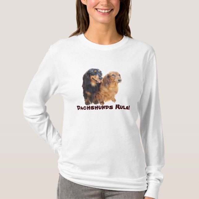 Dachshund Sweeties Ladies T-Shirt (Front)