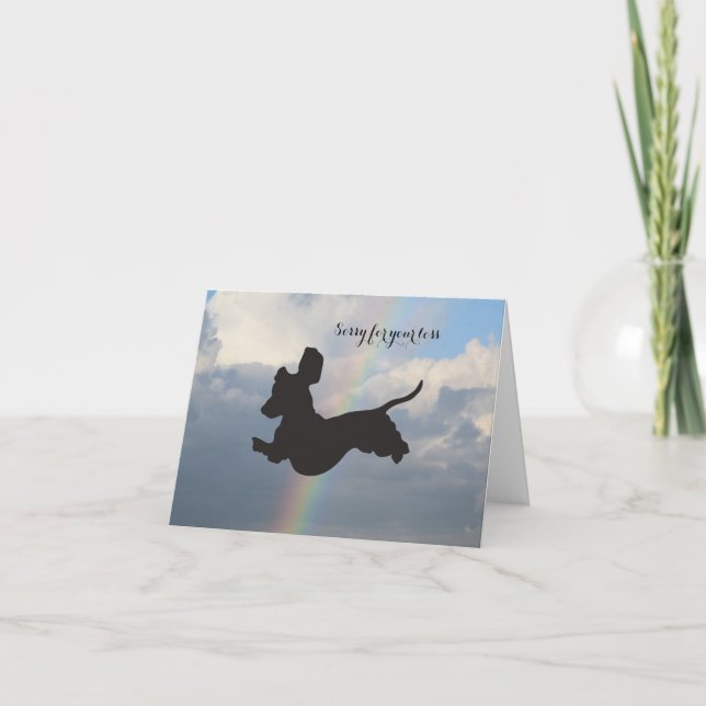 Dachshund Sympathy Card (Front)