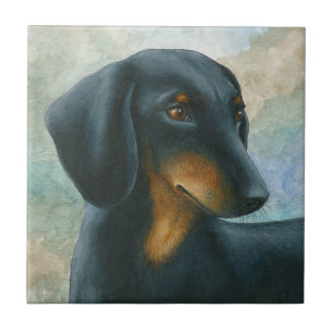 Dachshund Teckel Dog 90 Tile
