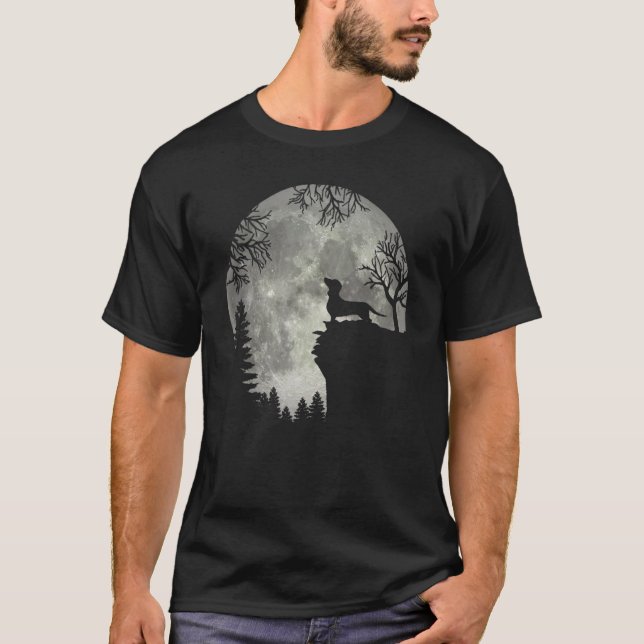 Dachshund Teckel Doxie Wiener Dog Yowl Yelp At Ful T-Shirt (Front)