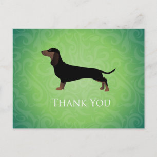 Dachshund Thank You Design Postcard