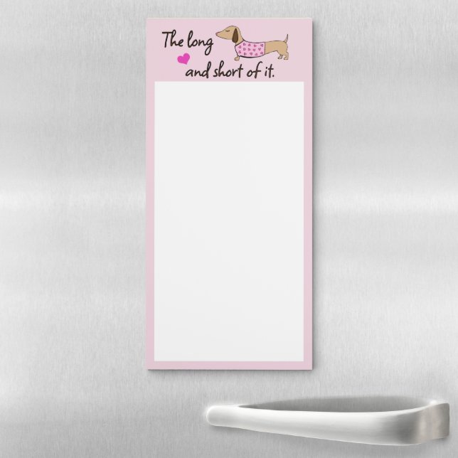 Dachshund The Long & Short of It Notepad   (In Situ)