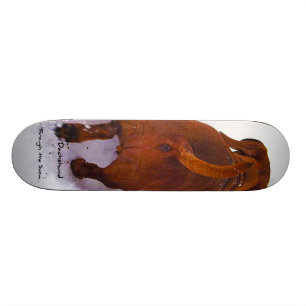 Dachshund Through Snow Dashing Through the Snow Skateboard Deck